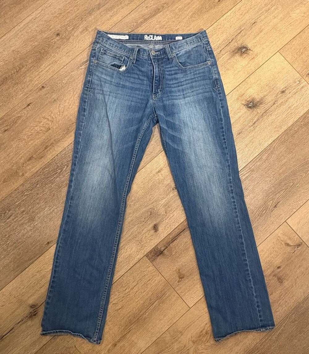 Reclaim Men’s 32R Straight Leg Jeans Vintage Americana Workwear Cotton Denim